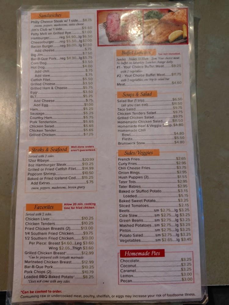 Jim's Family Restaurant Menu image 3